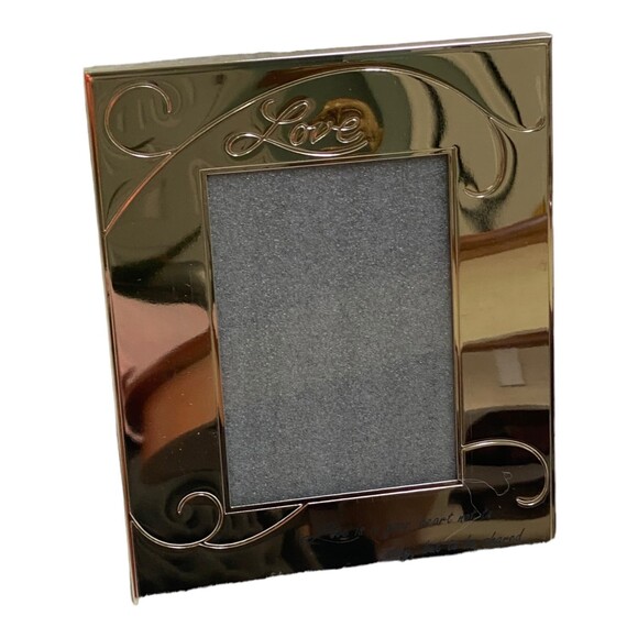 LENOX Memory Lane Love 5"x 7" Photo frame Silver-tone New Old Stock - Picture 4 of 9